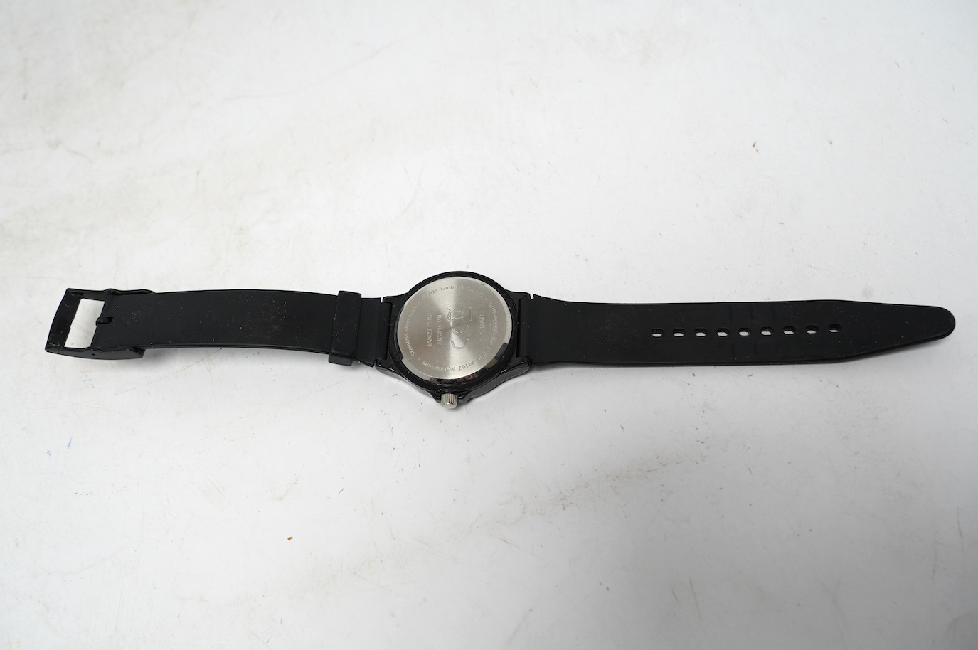 A gentleman’s gold plated Limit wrist watch with three minor watches. Condition - poor